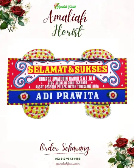 Papan Bunga Ucapan Selamat Loji